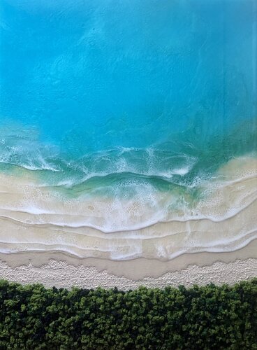 Here on the beach van Ana Hefco, Schilderij te koop op Singulart