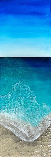 A walk on the beach van Ana Hefco, Schilderij te koop op Singulart