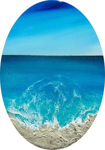 "Ocean waves" #41 - seascape painting van Ana Hefco, Schilderij te koop op Singulart