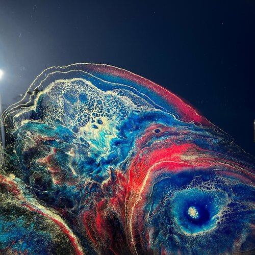 Black galaxy von Ana Hefco, Malerei kaufen auf Singulart