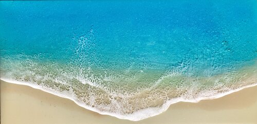 White Sand Beach Meet me There van Ana Hefco, Schilderij te koop op Singulart