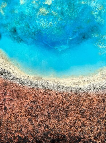 Aerial Australia - Shark Bay von Ana Hefco, Malerei kaufen auf Singulart