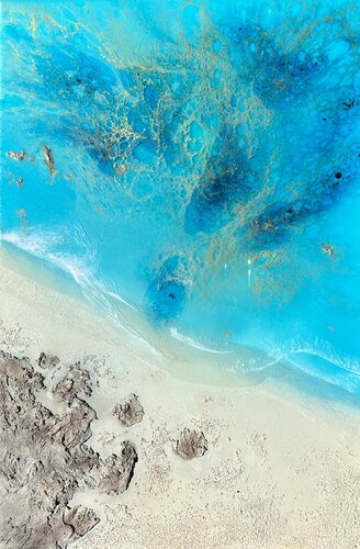 Peaceful ocean by Ana Hefco, 회화 for Sale on Singulart