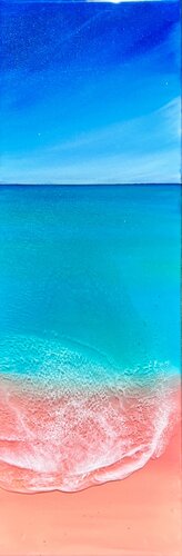 Pink Sand Beach - Bahamas #2 van Ana Hefco, Schilderij te koop op Singulart