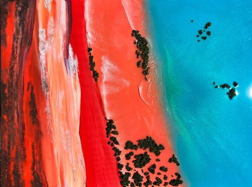 Aerial Australia - Kimberley region Broome von Ana Hefco, Malerei kaufen auf Singulart