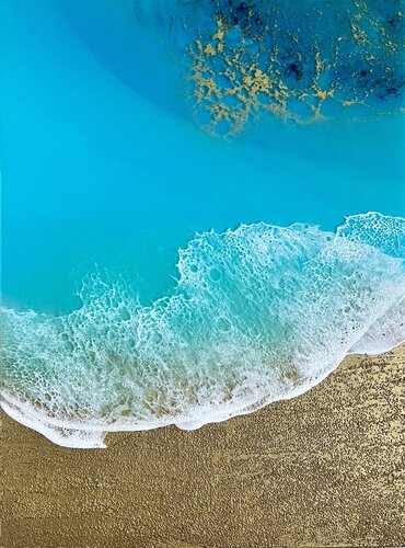 Dancing ocean van Ana Hefco, Schilderij te koop op Singulart