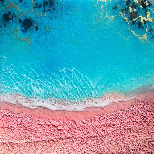 Pink Sand Beach - Bahamas #6 van Ana Hefco, Schilderij te koop op Singulart