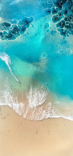 The beach by Ana Hefco, 회화 for Sale on Singulart