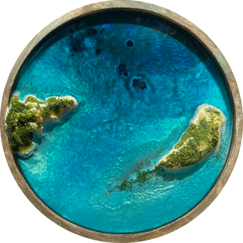 Ocean Porthole #19 by Ana Hefco, 회화 for Sale on Singulart