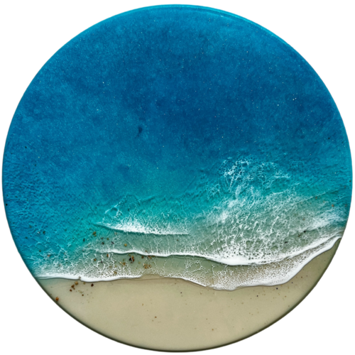 Round ocean #86 van Ana Hefco, Schilderij te koop op Singulart
