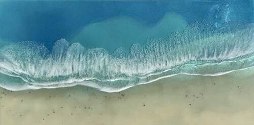 Shallow Waters, White Sand van Ana Hefco, Schilderij te koop op Singulart