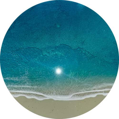 Round ocean #99 van Ana Hefco, Schilderij te koop op Singulart