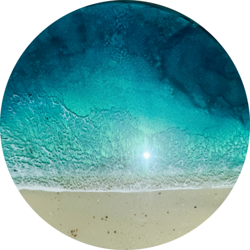 Round ocean #109 by Ana Hefco, 회화 for Sale on Singulart