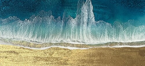 Shallow Waters, Deep Stillness von Ana Hefco, Malerei kaufen auf Singulart