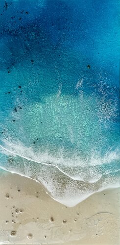 Blue Drift par Ana Hefco, Peinture en vente sur Singulart