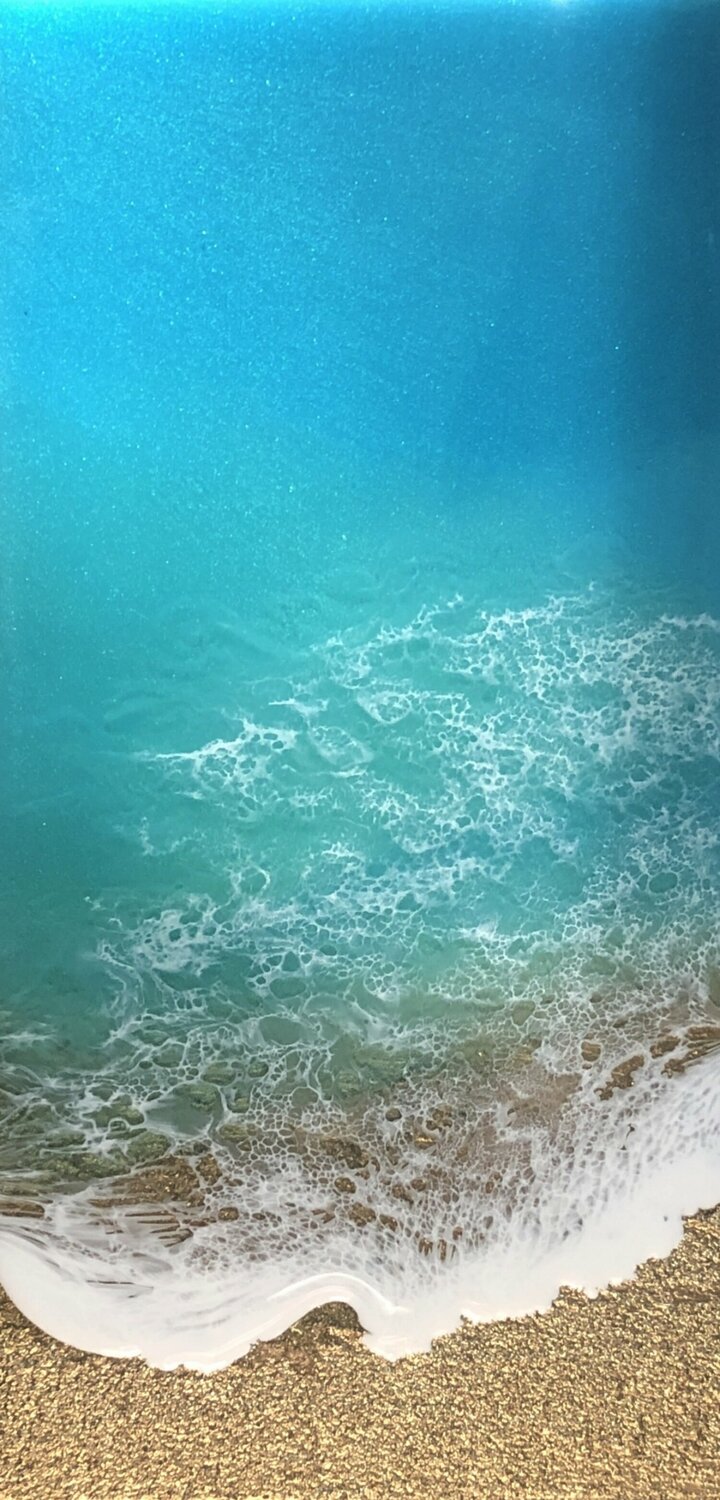 Teal Waves - Dreaming is living Ana Hefco