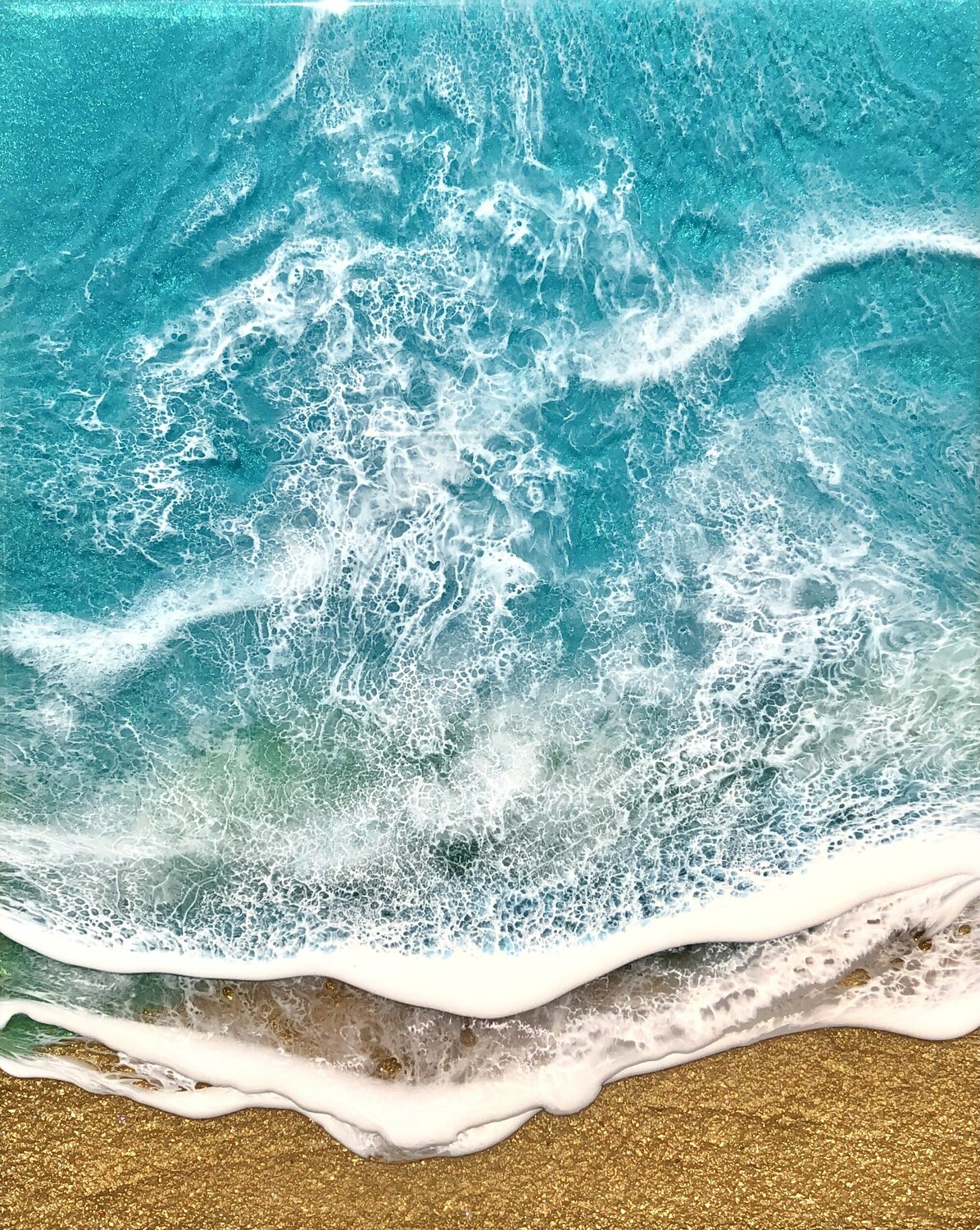 Teal Waves - Freedom Ana Hefco