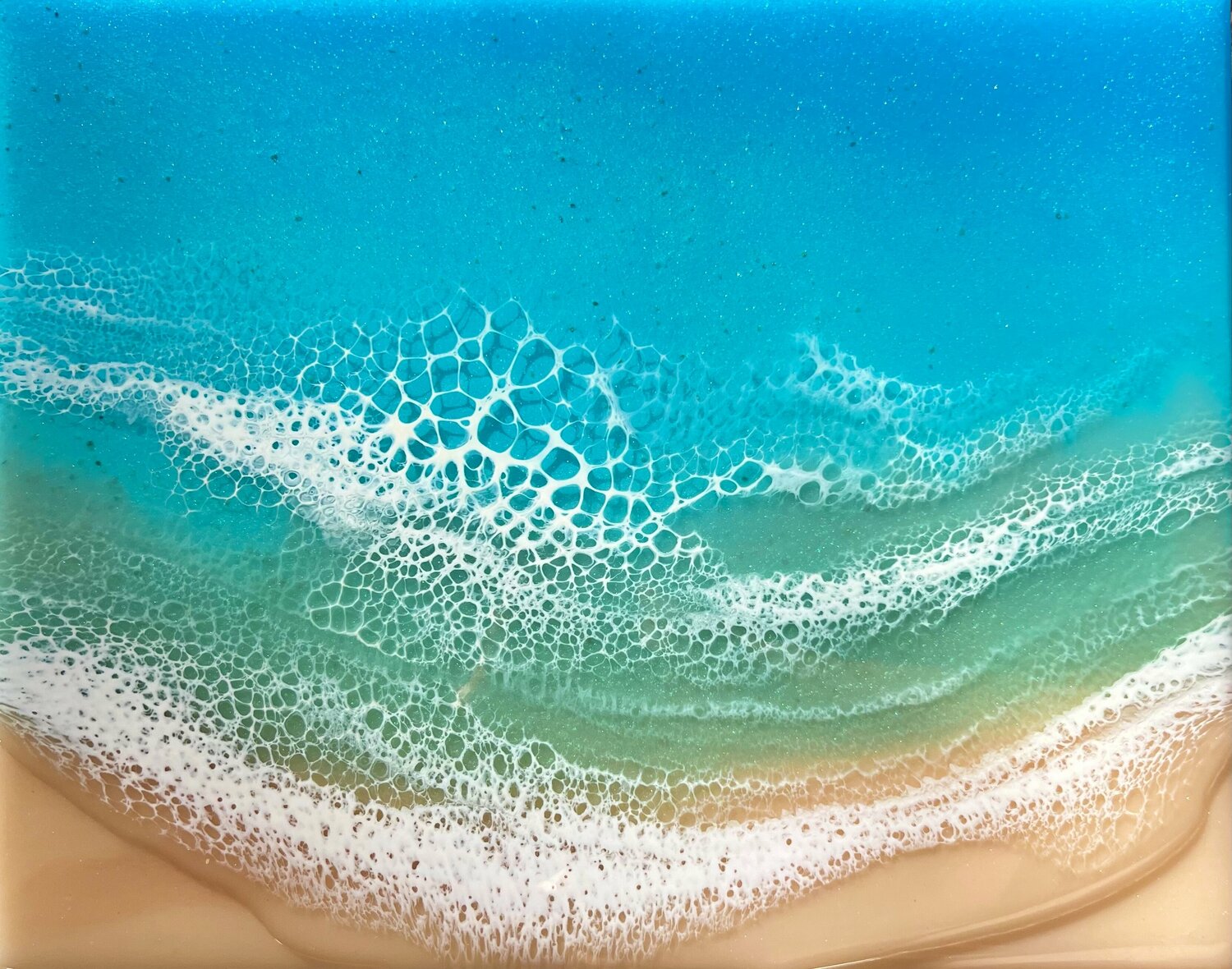 Calm Waters Seascape Painting Ana Hefco