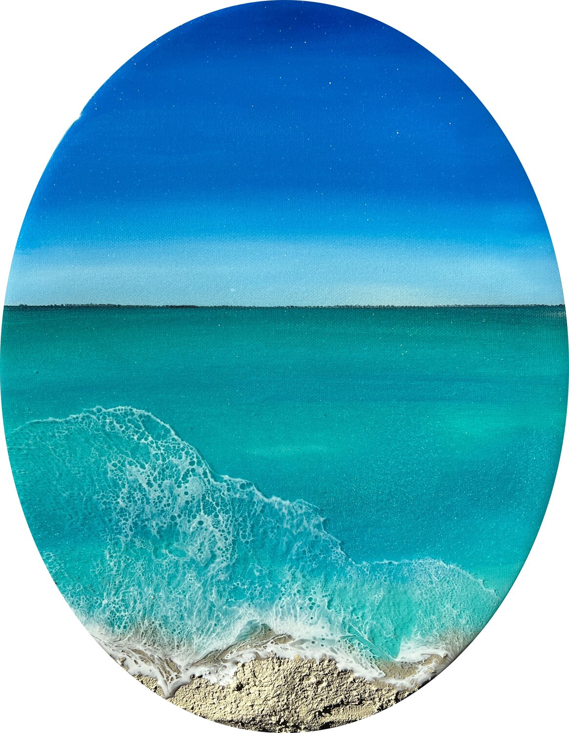 "Ocean waves" #43 - seascape painting Ana Hefco