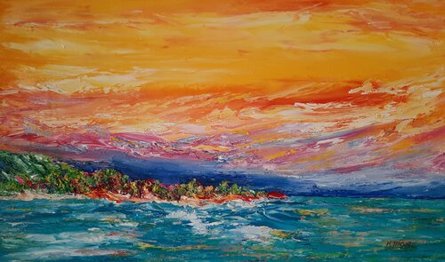 Tropische Insel de Kerstin Meyer, Pintura a la venta en Singulart