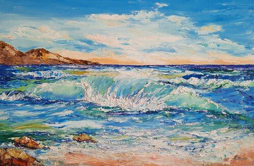 Am Strand by Kerstin Meyer, Painting for Sale on Singulart