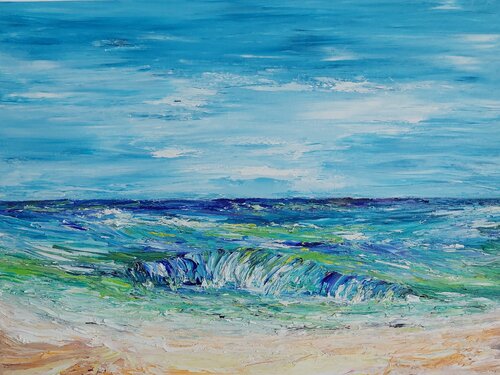Am Meer van Kerstin Meyer, Schilderij te koop op Singulart