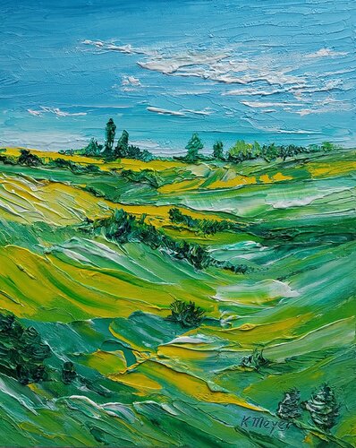 Landschaft by Kerstin Meyer, Painting for Sale on Singulart