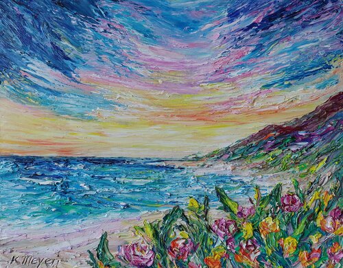 Erinnerungen an Urlaub by Kerstin Meyer, Painting for Sale on Singulart