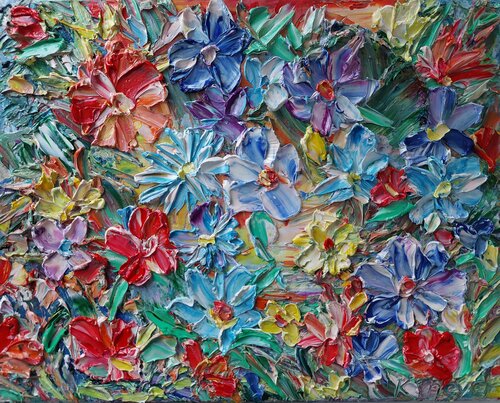 Blumen van Kerstin Meyer, Schilderij te koop op Singulart