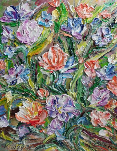 Blumen by Kerstin Meyer, Painting for Sale on Singulart