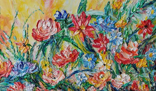 Blumenmeer von Kerstin Meyer, Malerei kaufen auf Singulart