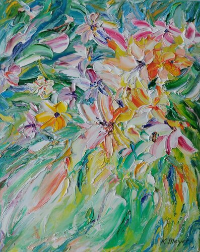 Blumenzauber von Kerstin Meyer, Malerei kaufen auf Singulart