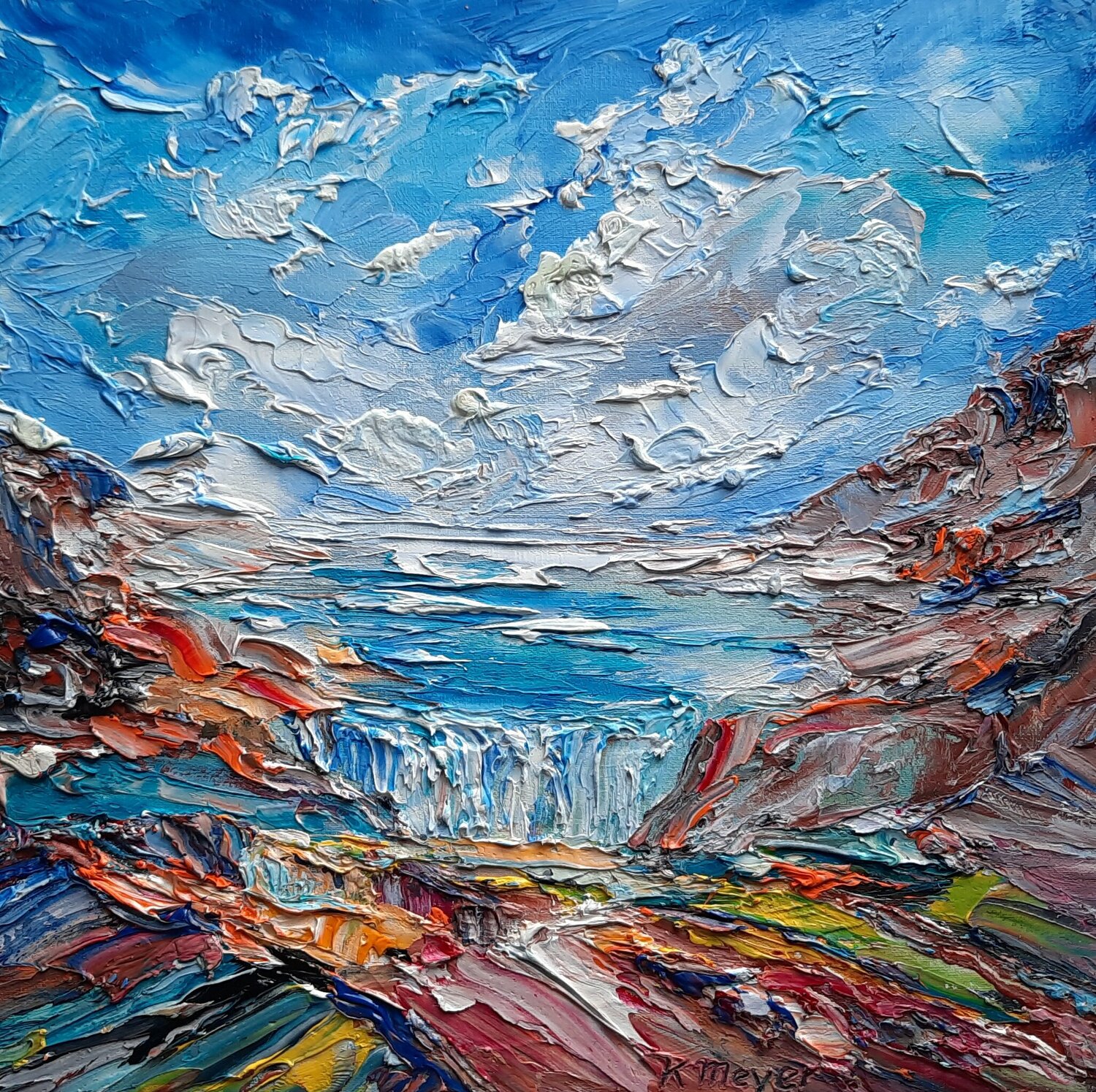 Wasserfall Kerstin Meyer オリジナル絵画 販売中