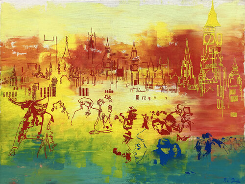 The Heart Of London van Phil Davis, Schilderij te koop op Singulart