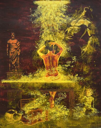 Danae And The Shower Of Gold von Phil Davis, Malerei kaufen auf Singulart