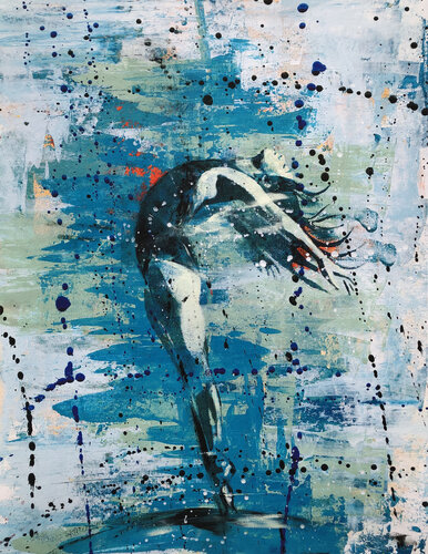 Ballerina. Second Study, 2019. Limited edition giclee print von Phil Davis, Druck kaufen auf Singulart
