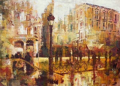 Taxi Driver. Second Study di Phil Davis, Pittura in vendita su Singulart