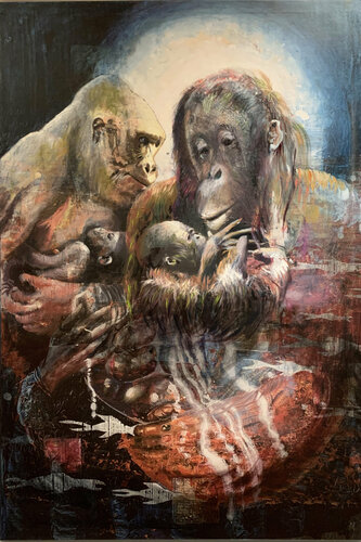 Maria In Arms Stoa 52 Feel by Micky Focke, Painting for Sale on Singulart