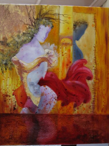 l 'envoilée by Bernard Gaulbert, Painting for Sale on Singulart