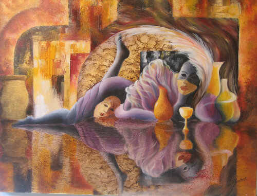 la vénitienne by Bernard Gaulbert, Painting for Sale on Singulart