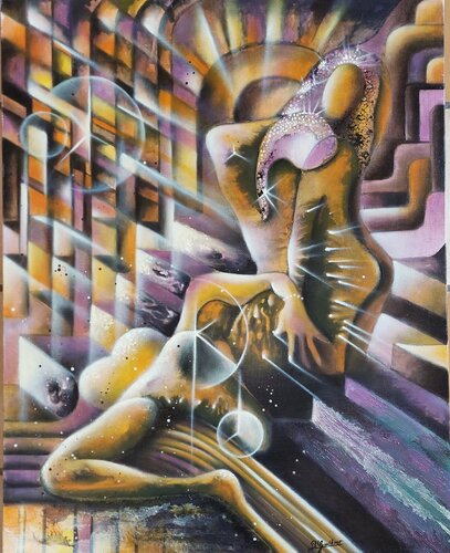 lumières corporelles von Bernard Gaulbert, Malerei kaufen auf Singulart