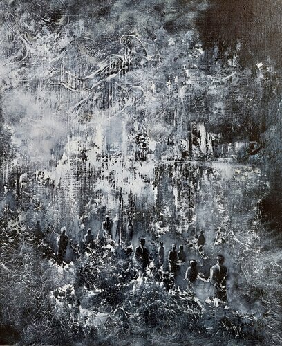 promenade crépusculaire von Bernard Gaulbert, Malerei kaufen auf Singulart