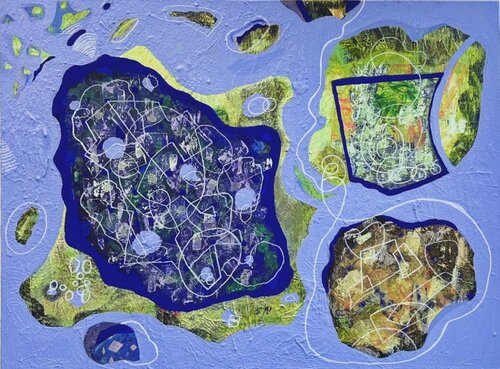 Fluttering Forms par Wendy Cohen, Peinture en vente sur Singulart