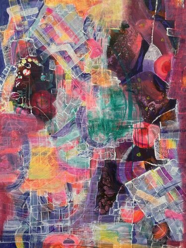 Flying Flowers di Wendy Cohen, Pittura in vendita su Singulart