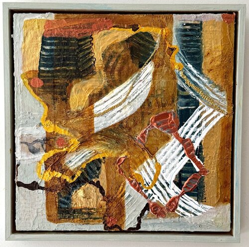 Sepia, Gold, Vanilla Crunch par Wendy Cohen, Peinture en vente sur Singulart