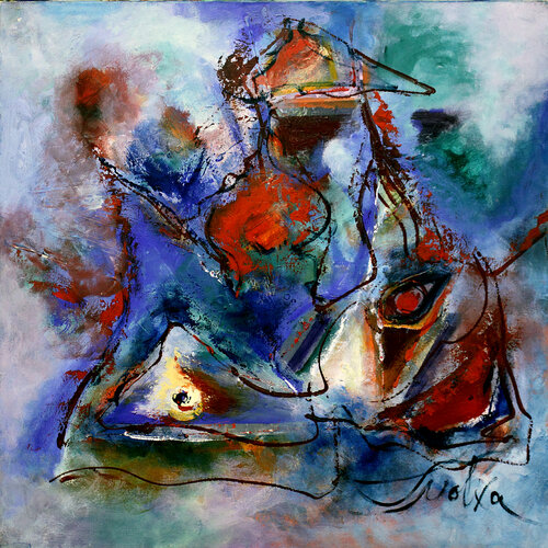 Abstract  - Storm on Sea di Malka Tsentsiper, Pittura in vendita su Singulart