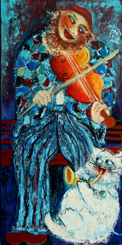 Street Fiddler von Malka Tsentsiper, Malerei kaufen auf Singulart