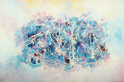 Spring -  Melting Snow di Malka Tsentsiper, Pittura in vendita su Singulart