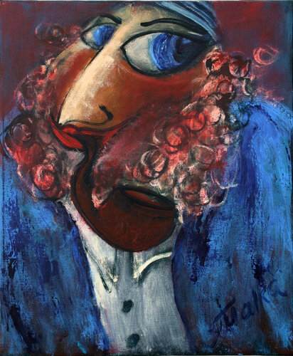 I Love My Pipe! by Malka Tsentsiper, Painting for Sale on Singulart