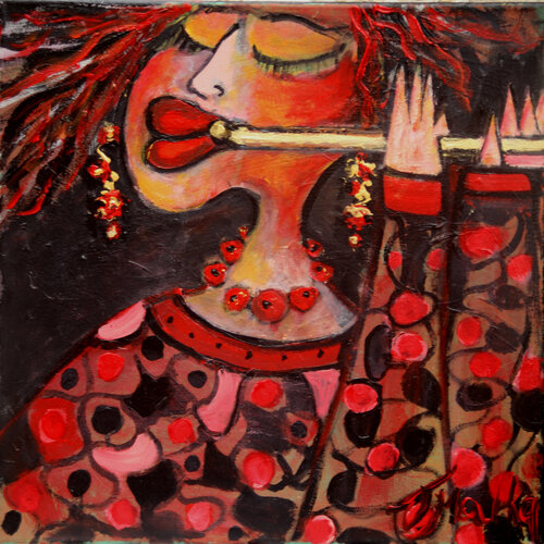Magic Flute di Malka Tsentsiper, Pittura in vendita su Singulart